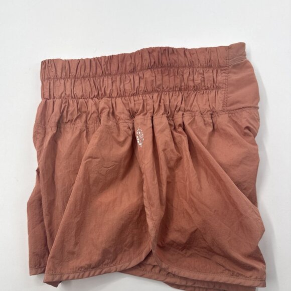 Free People Movement Shorts Womens Small Rust Orange Athletic The Way Home Lined - Picture 7 of 8